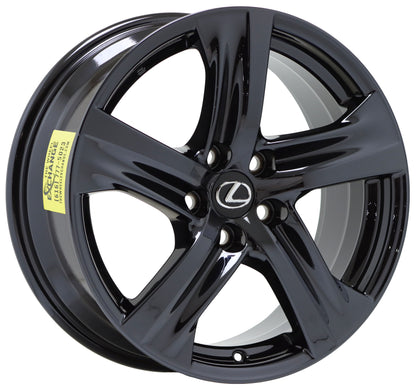 18" Lexus IS300 IS350 Turbo Black Chrome wheels rims OEM set 74355 EXCHANGE