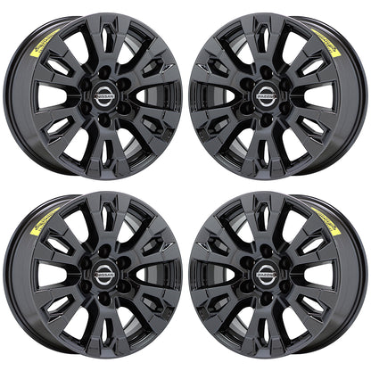 18" Nissan Armada Titan Black Chrome wheels rims Factory OEM set 62751 EXCHANGE