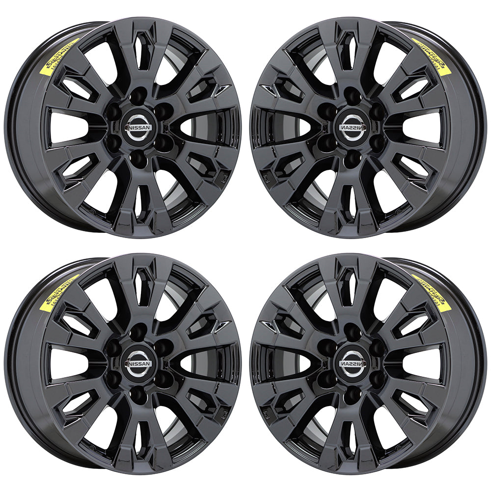 18" Nissan Armada Titan Black Chrome wheels rims Factory OEM set 62751 EXCHANGE