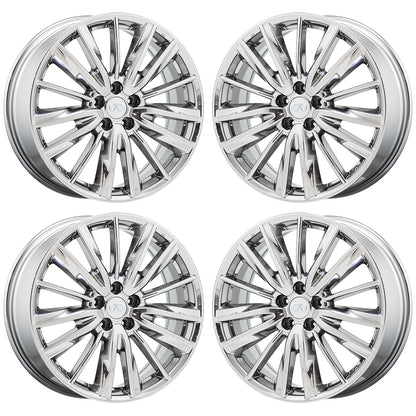 20" Infiniti QX60 Bright Chrome wheels rims Factory OEM set 4 73783 - EXCHANGE