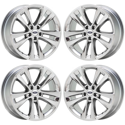 20" Ford Explorer Bright Chrome wheels rims Factory OEM set 10184 EXCHANGE