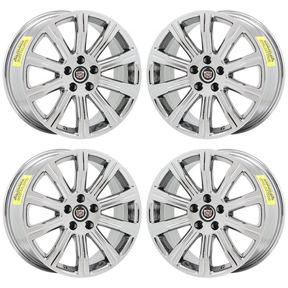 18x8" Cadillac ATS Sedan Bright Chrome wheels rims Factory OEM set 4705