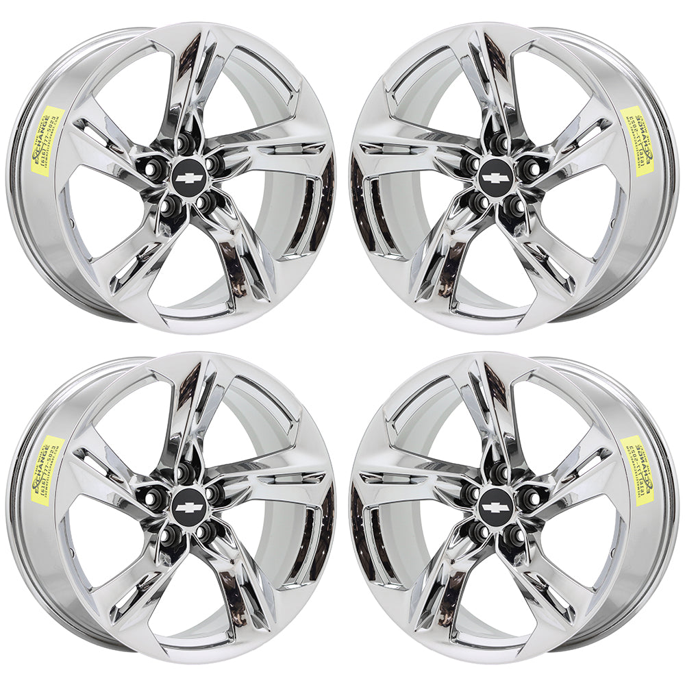 20x8.5" 20x9.5" Chevrolet Camaro SS Bright Chrome wheels rims Factory 5874 5878