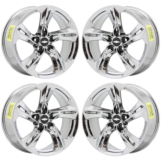 20x8.5" 20x9.5" Chevrolet Camaro SS Bright Chrome wheels rims Factory 5874 5878