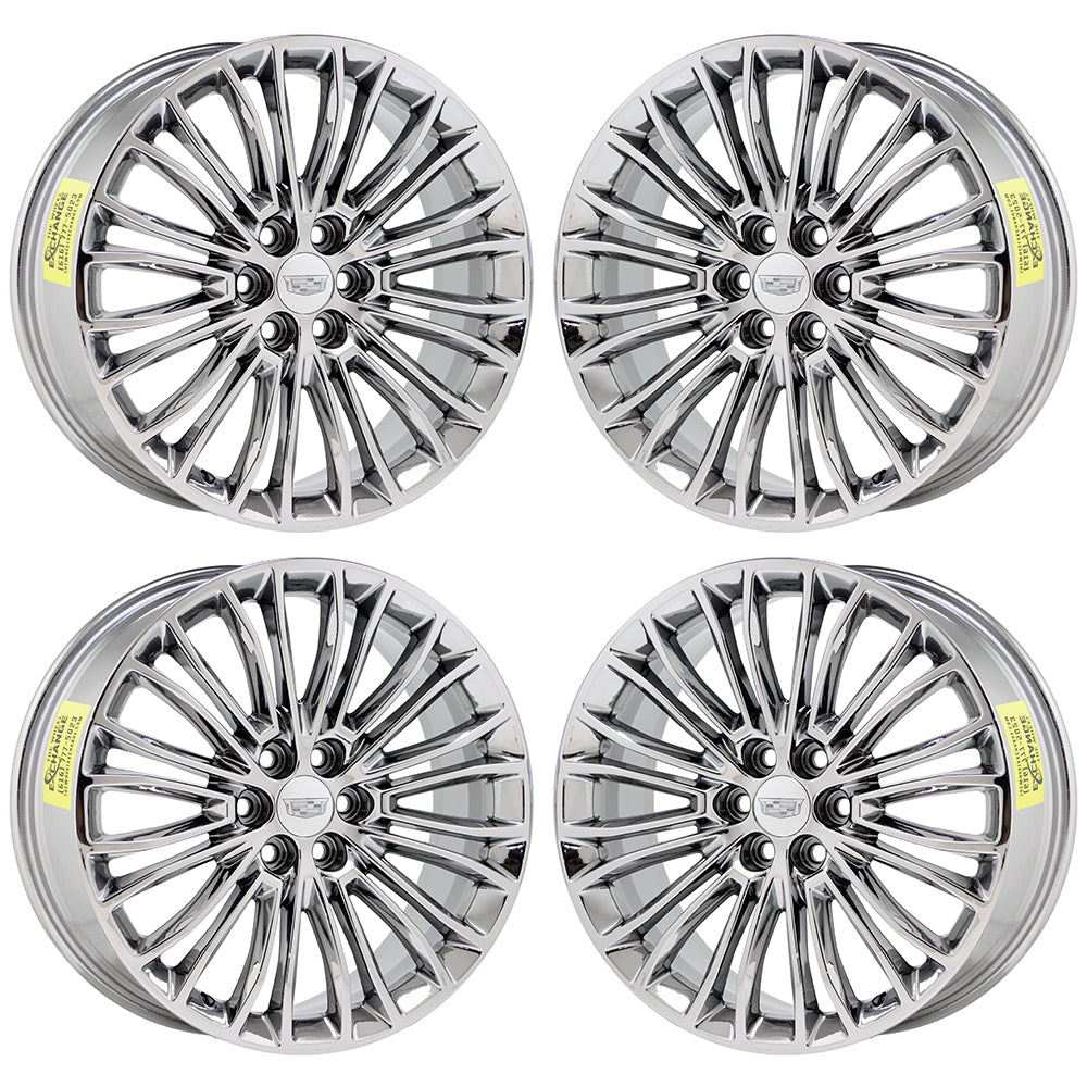 20" Cadillac XT5 XT6 Bright Chrome wheels rims Factory OEM set 4808