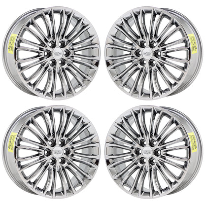 20" Cadillac XT5 XT6 Bright Chrome wheels rims Factory OEM set 4808