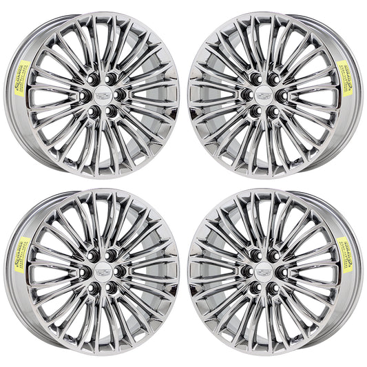 20" Cadillac XT5 XT6 Bright Chrome wheels rims Factory OEM set 4808