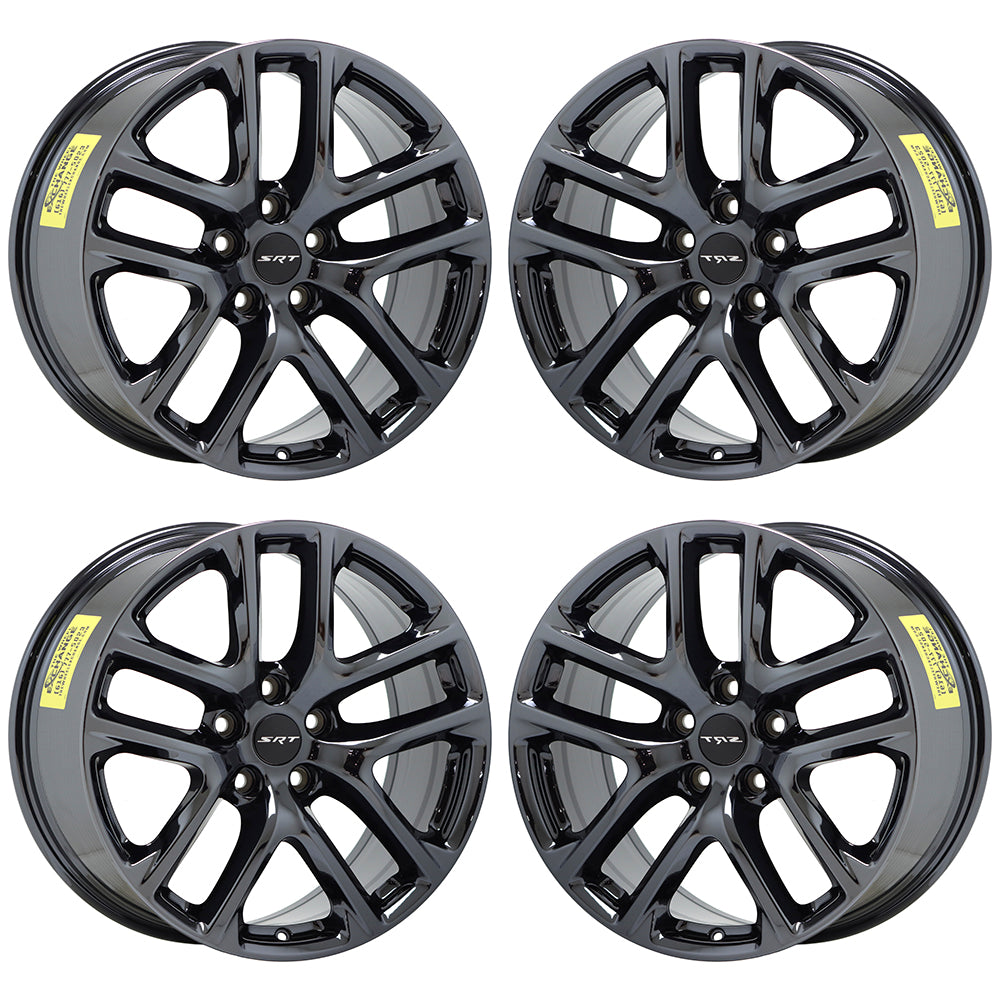 20x10 Dodge Durango SRT Black Chrome wheels rims Factory OEM 2019-2021 set 2664