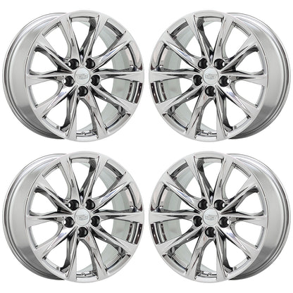 19" Cadillac CT5 V-Series Bright Chrome wheels rims Factory OEM set 4839