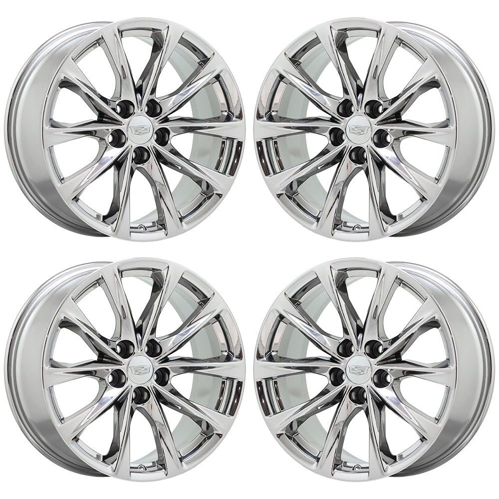 19" Cadillac CT5 V-Series Bright Chrome wheels rims Factory OEM GM 4839 EXCHANGE