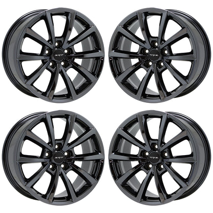 20x10" Grand Cherokee SRT Trackhawk Black Chrome wheels rims OEM set 9182