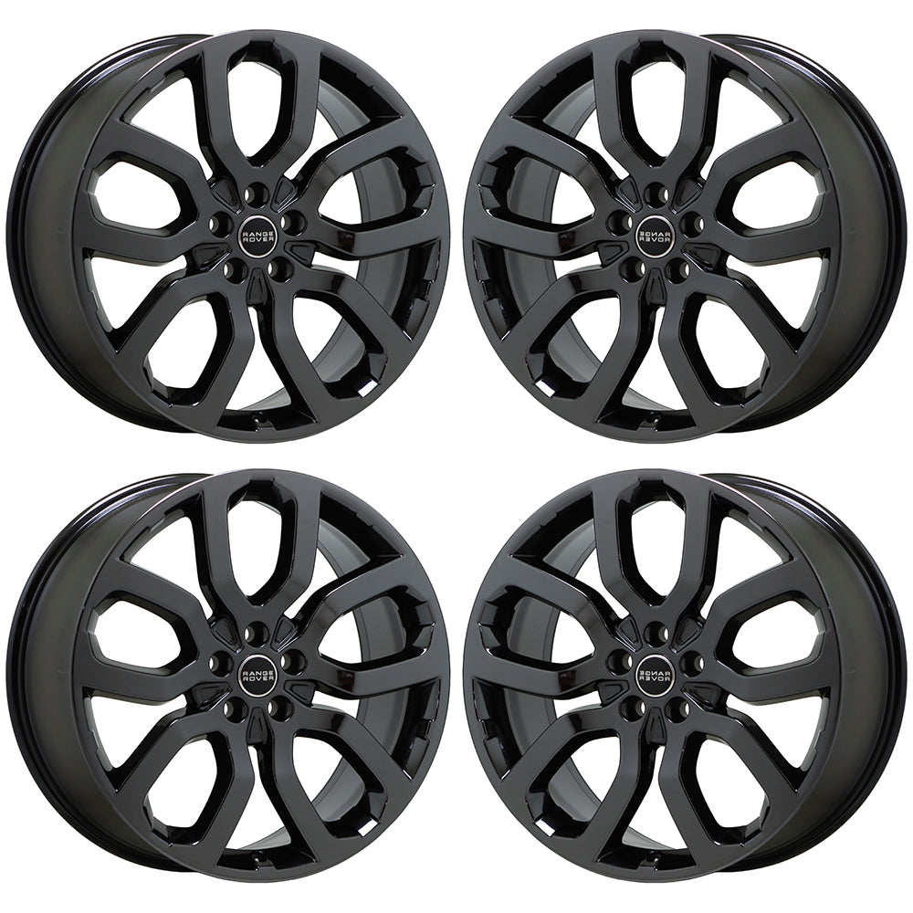 22" Range Rover Sport Black Chrome Wheels Rims Factory OEM Set 72247 EXCHANGE