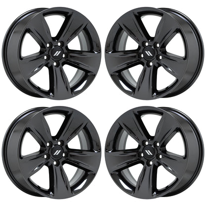 18" Dodge Charger Challenger Black Chrome wheels Factory OEM set 4 2521 EXCHANGE