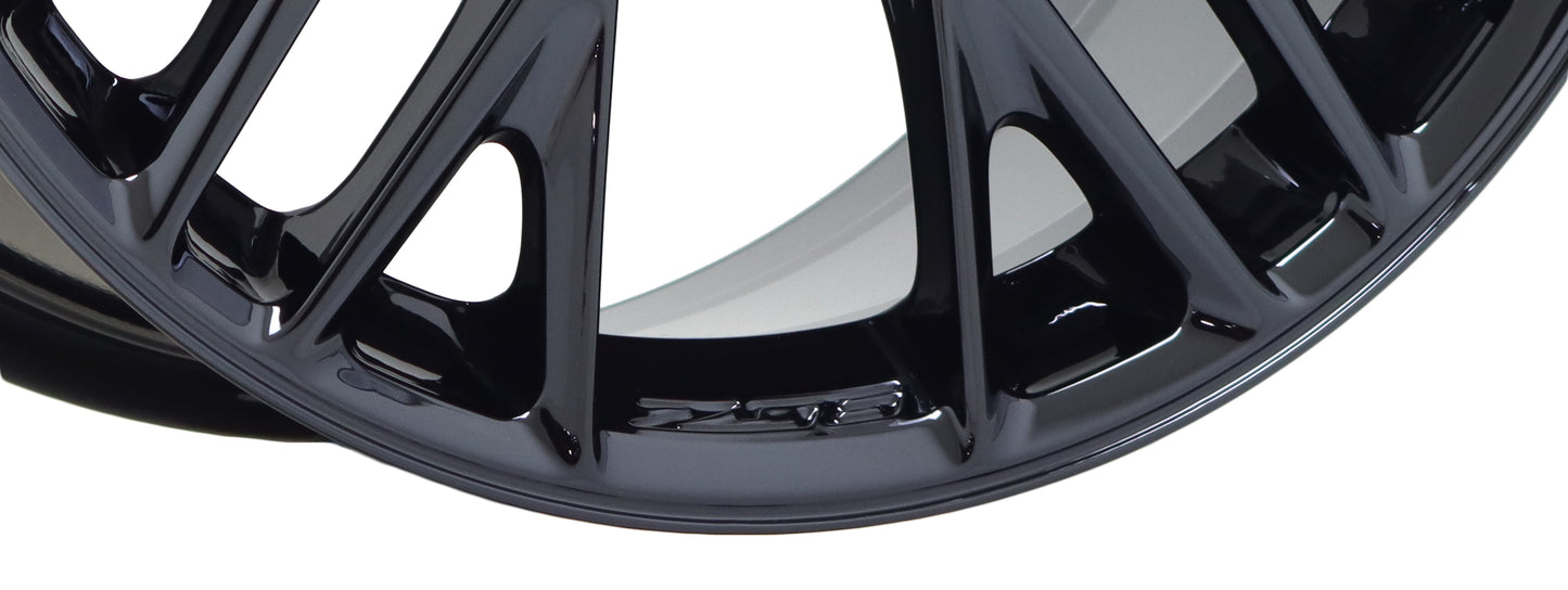 19x10" 20x12" Corvette Z06 C7 Black Chrome wheels OEM set 5734 5740 EXCHANGE