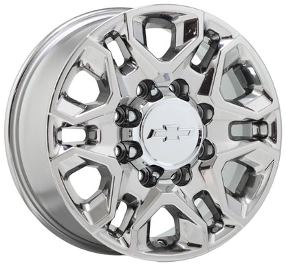 18" Silverado 2500 3500 Bright Chrome wheels rims Factory OEM set 5959 EXCHANGE