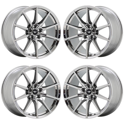 19x10.5" 19x11" Mustang GT350 Bright Chrome wheels Factory 10053 10054 EXCHANGE