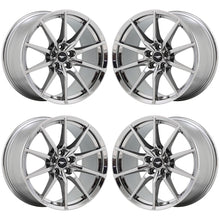 Load image into Gallery viewer, EXCHANGE 19x10.5 19x11 Mustang GT350 PVD Chrome wheels Factory OEM 10053 10054
