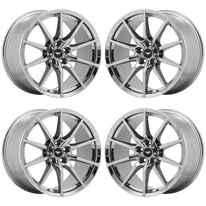 EXCHANGE 19x10.5 19x11 Mustang GT350 PVD Chrome wheels Factory OEM 10053 10054