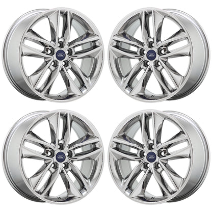 18" Ford Edge Bright Chrome wheels rims Factory OEM set 10043 EXCHANGE