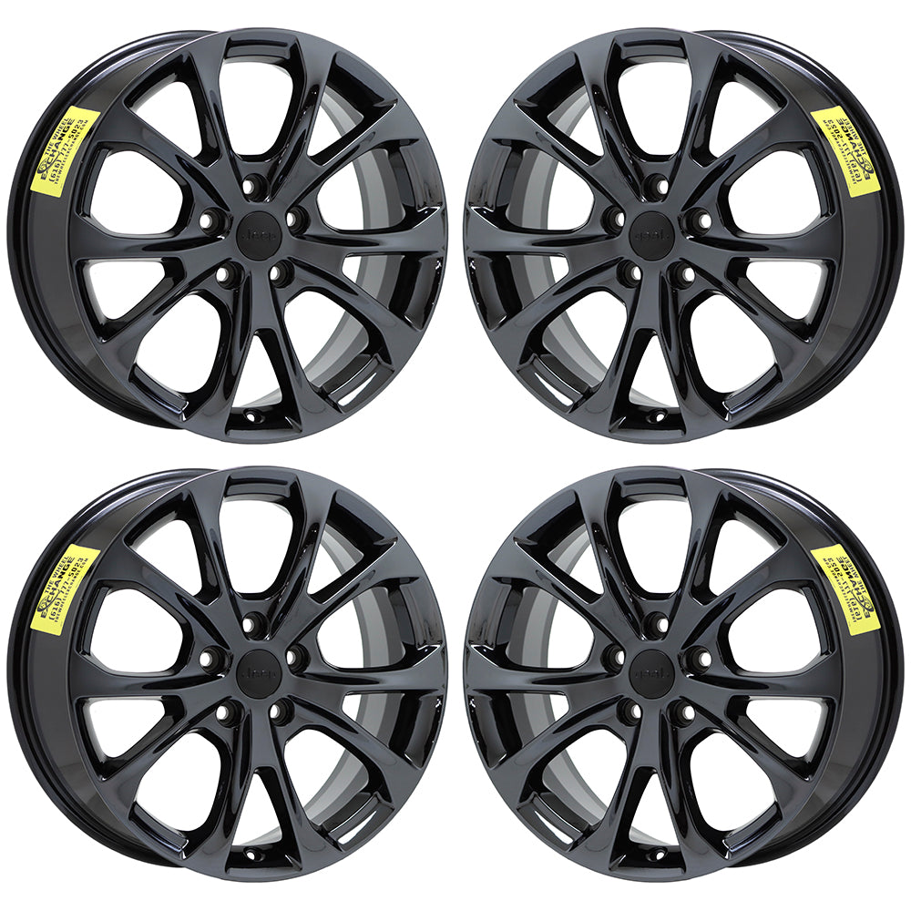 20" Jeep Grand Cherokee Summit Black Chrome wheels rims OEM 9212 9213 EXCHANGE