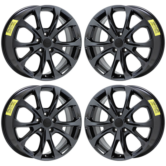 20" Jeep Grand Cherokee Summit Black Chrome wheels rims OEM 9212 9213 EXCHANGE