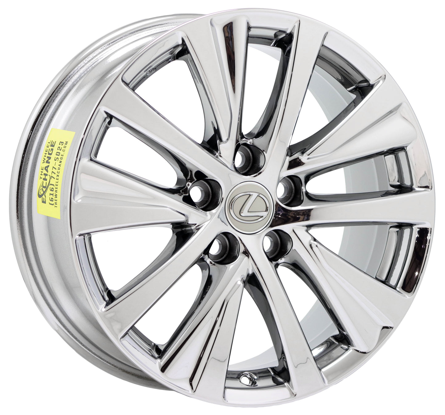 17" Lexus ES350 Bright Chrome wheels rims Factory OEM set 74374