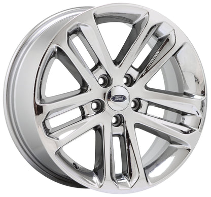 18" Ford Explorer Bright Chrome wheels rims Factory OEM set 3859