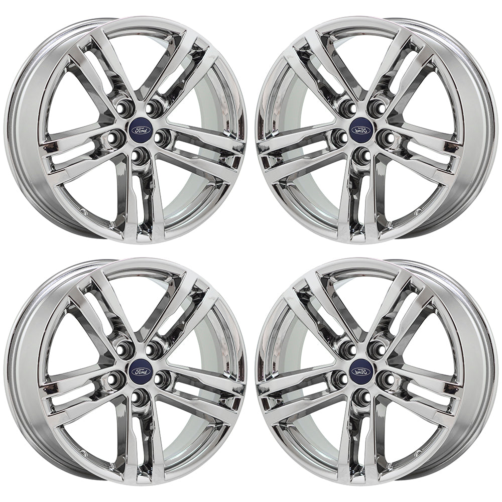 18" Ford Explorer Bright Chrome wheels Factory OEM set 10266 EXCHANGE