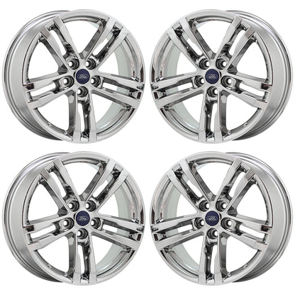 18" Ford Explorer Bright Chrome wheels Factory OEM set 10266 EXCHANGE
