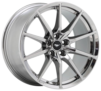 19x10.5" 19x11" Mustang GT350 Bright Chrome wheels Factory 10053 10054 EXCHANGE