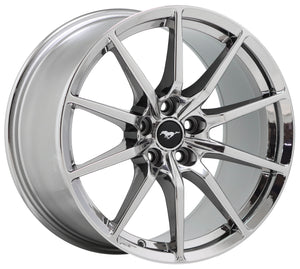 19x10.5 19x11 Ford Mustang GT350 PVD Chrome wheels rim Factory OEM 10053 10054
