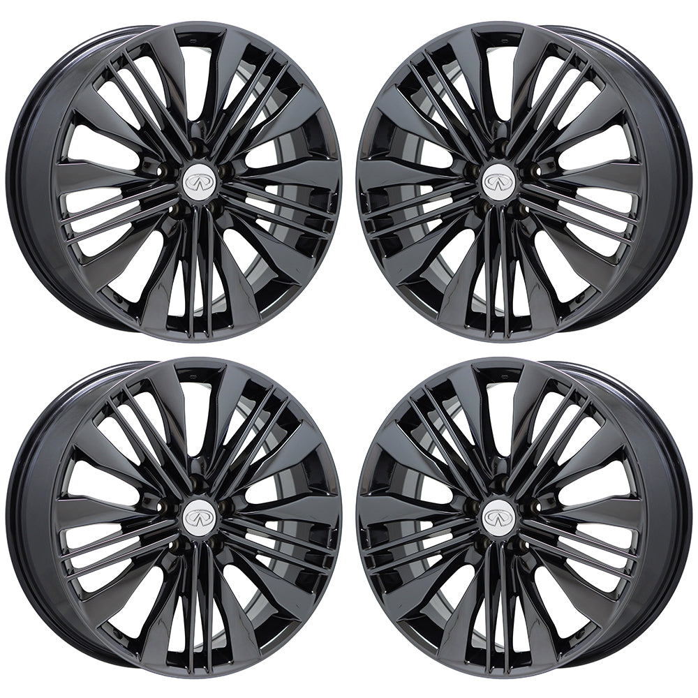 20" Infiniti QX60 Black Chrome wheels rims OEM set 4 73810 EXCHANGE