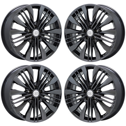 20" Infiniti QX60 Black Chrome wheels rims OEM set 4 73810 EXCHANGE