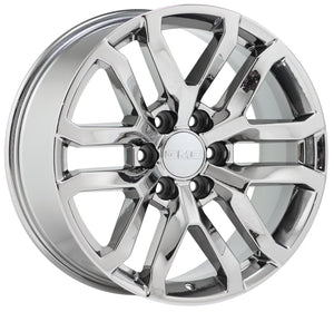 20" GMC Sierra Yukon 1500 PVD Chrome wheels rims Factory OEM 2019-2021 set 5924