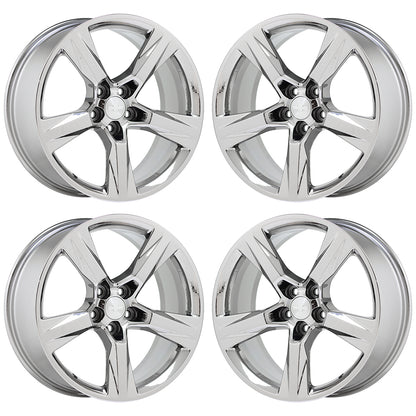 20x8.5" 20x9.5" Camaro SS Bright Chrome wheels rims Factory OEM set 5760 5764