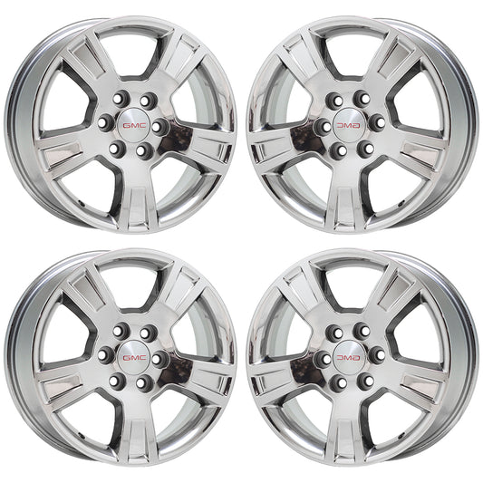 18" GMC Acadia Bright chrome wheels rims Factory OEM set 5280