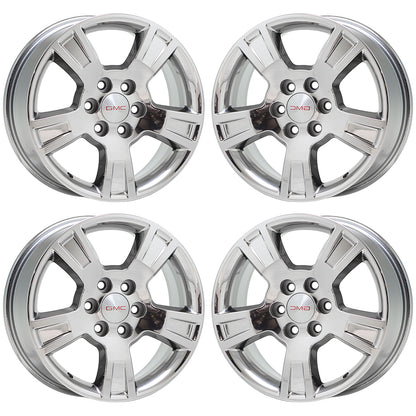 18" GMC Acadia Bright chrome wheels rims Factory OEM set 5280