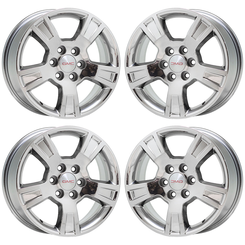 18" GMC Acadia Bright Chrome wheels rims Factory OEM set 5280 EXCHANGE