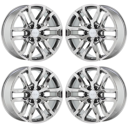 20" GMC Sierra Yukon 1500 Bright Chrome wheels rims Factory OEM set 5924
