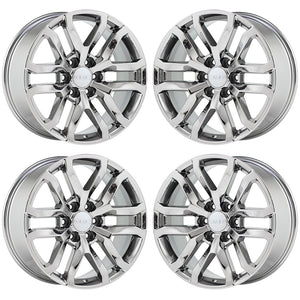 20" GMC Sierra Yukon 1500 PVD Chrome wheels rims Factory OEM 2019-2021 set 5924