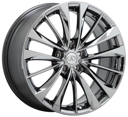 19x9" Infiniti G37 Q60 Bright Chrome wheel rim Factory OEM (Rear) 73756