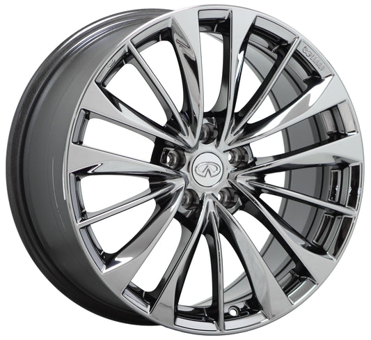 19x9" Infiniti G37 Q60 Bright Chrome wheel rim Factory OEM (Rear) 73756