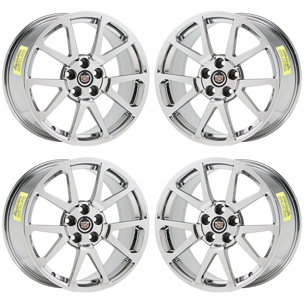 19x9 19x10 Cadillac CTS-V Coupe Bright Chrome Wheels Factory 4647 4677 EXCHANGE