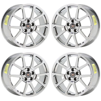 19x9 19x10 Cadillac CTS-V Coupe Bright Chrome Wheels Factory 4647 4677 EXCHANGE