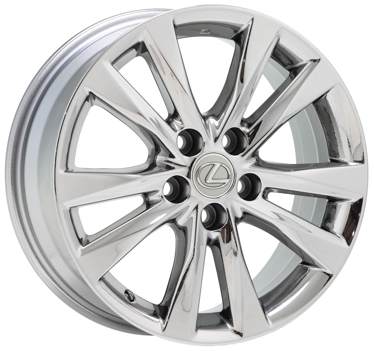 17" Lexus ES350 Bright Chrome wheels rims Factory OEM set 74224 EXCHANGE