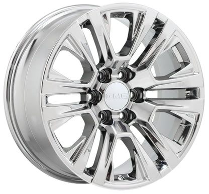 20" GMC Sierra Yukon 1500 Bright Chrome wheels rims Factory OEM set 5917
