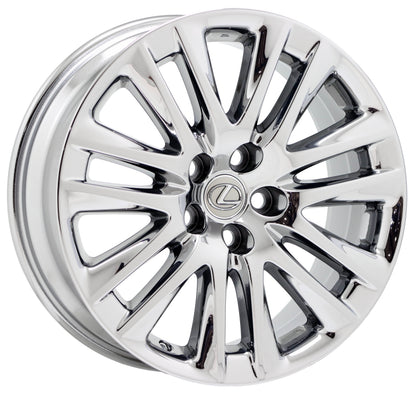 19" Lexus LS460 Bright Chrome wheels rims Factory OEM set 4 74284