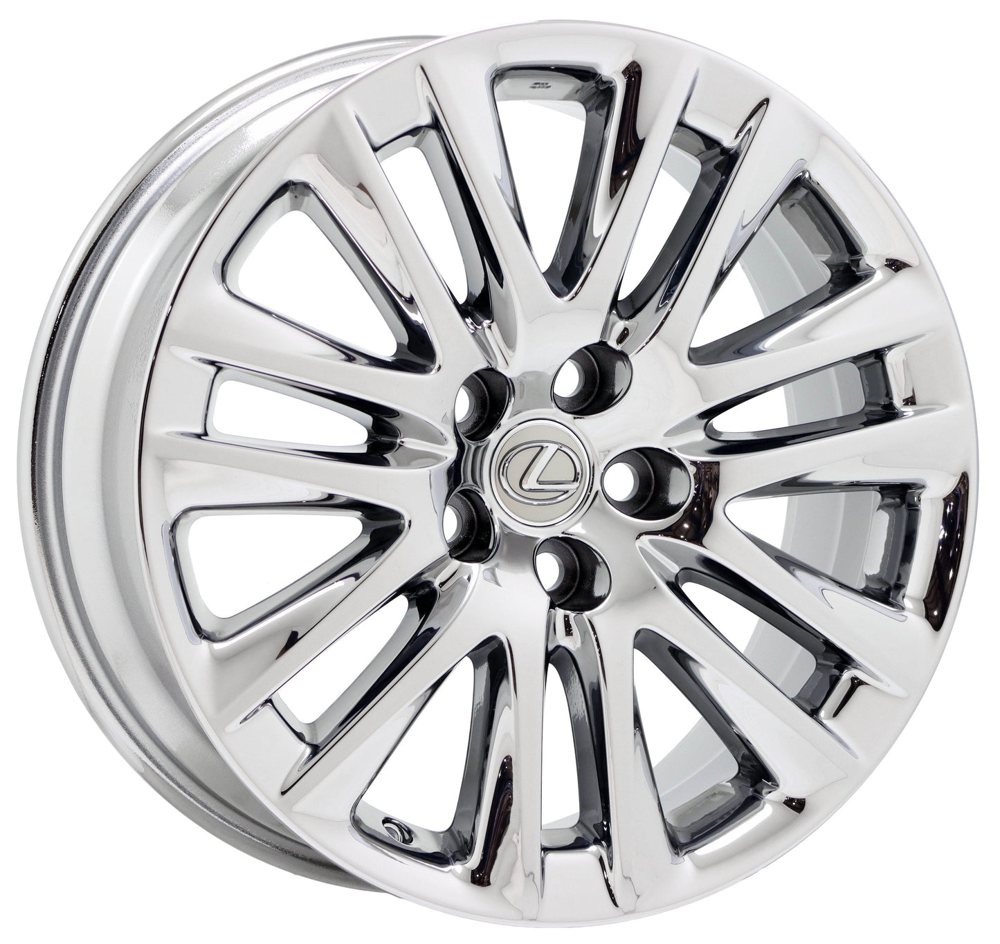 19" Lexus LS460 Bright Chrome wheels rims Factory OEM set 4 74284