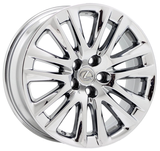 19" Lexus LS460 Bright Chrome wheel rim Factory OEM 74284 x1