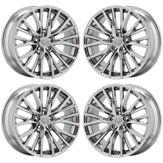 20" Lexus RX350 RX450H Bright Chrome wheels rims Factory OEM set 74339 EXCHANGE